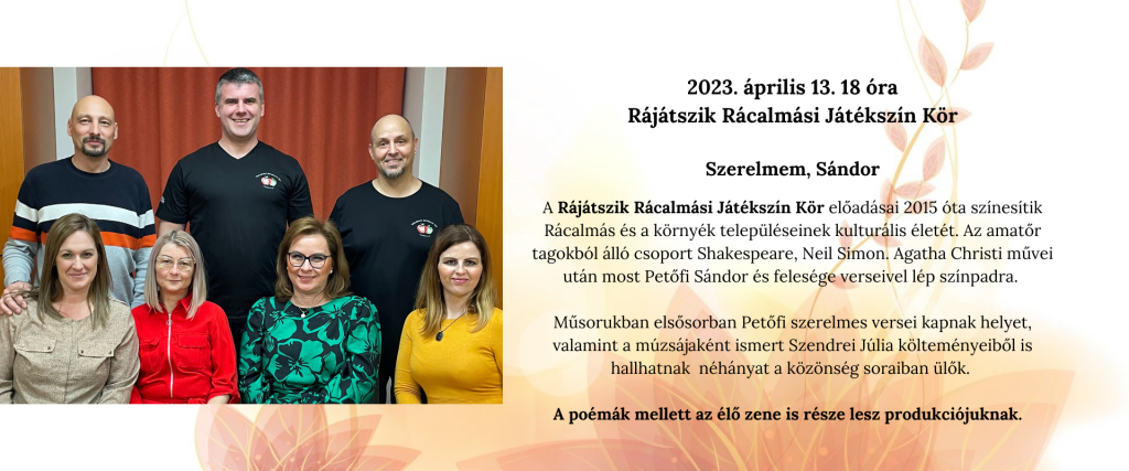 04.11-14. - Költészet hete a művelődési házban