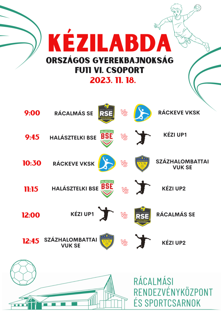 Sportcsarnok programok 11.16. - 12.18.