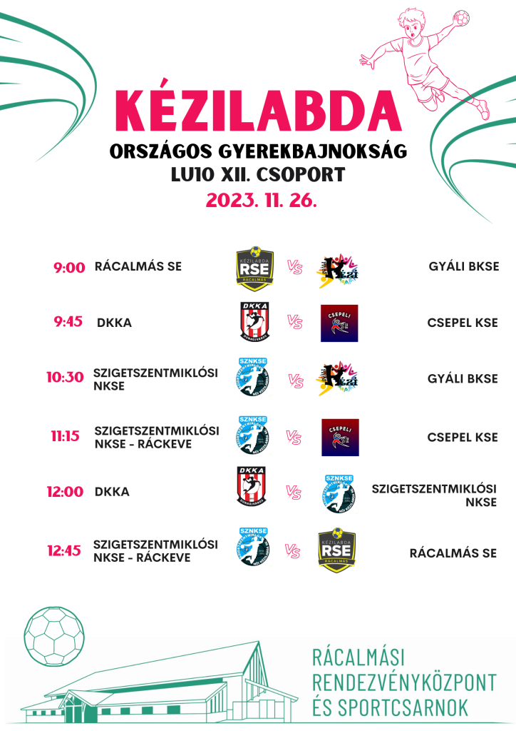 Sportcsarnok programok 11.16. - 12.18.