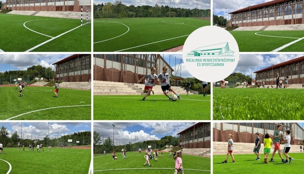 MŰFÜVES PÁLYA A SPORTCSARNOKBAN