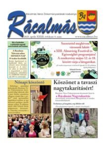 Titelseite der Zeitung „Rácalmás“ 2025/4 (April)