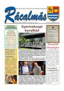 Titelseite der Zeitung „Rácalmás“ 2025/6 (Juni)