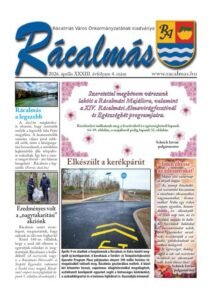 Titelseite der Zeitung „Rácalmás“ 2026/4 (April)