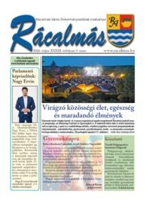 Titelseite der Zeitung „Rácalmás“ 2026/5 (Mai)