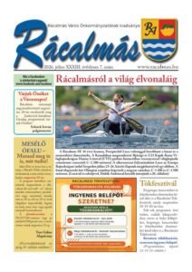 Titelseite der Zeitung „Rácalmás“ 2026/7 (Juli)